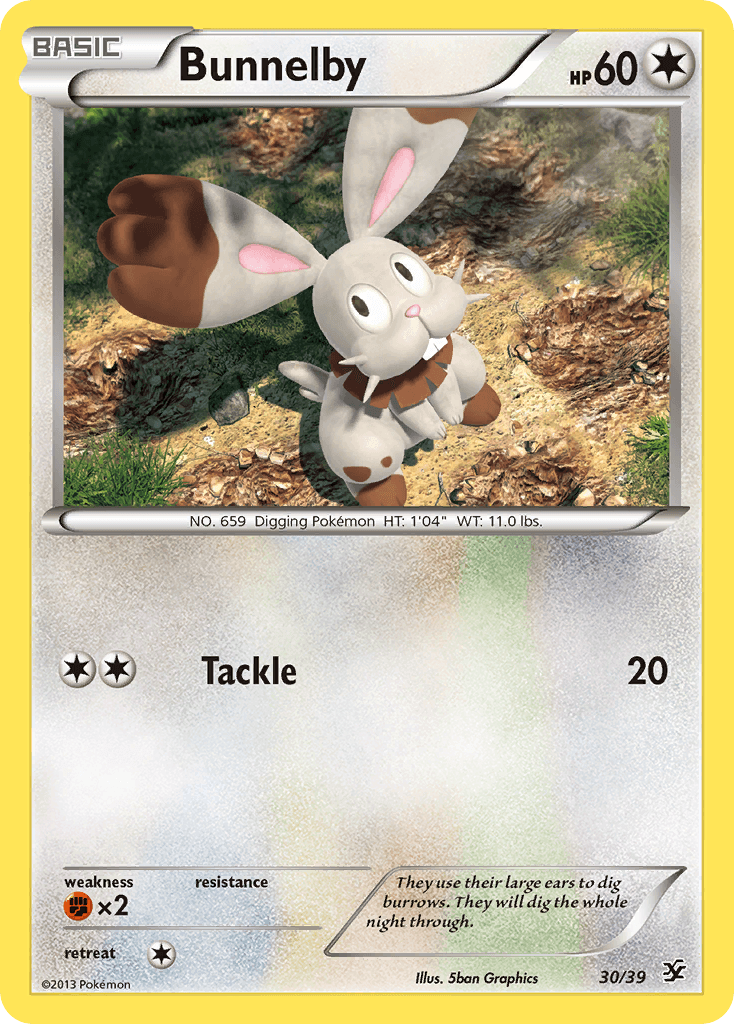 Carta Pokémon Bunnelby