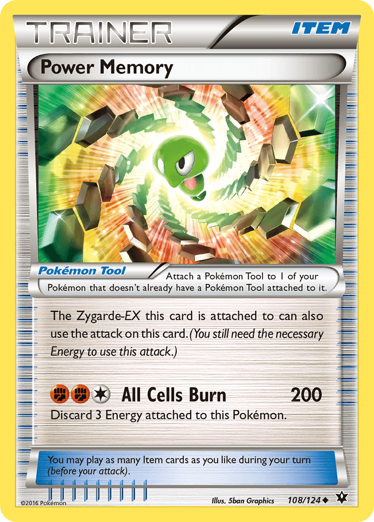 Carta Pokémon Power Memory 108 de Fates Collide
