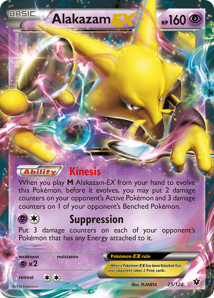 Carta Pokémon Alakazam-EX