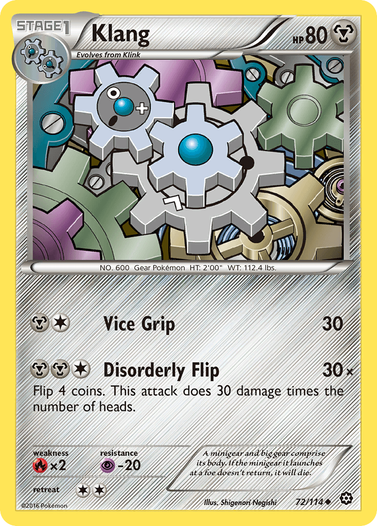 Carta Pokémon Klang 72