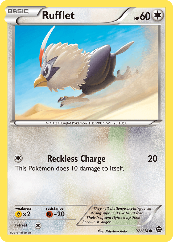 Carta Pokémon Rufflet 92