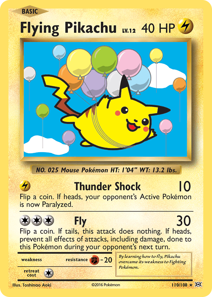 Carta Pokémon Flying Pikachu 110
