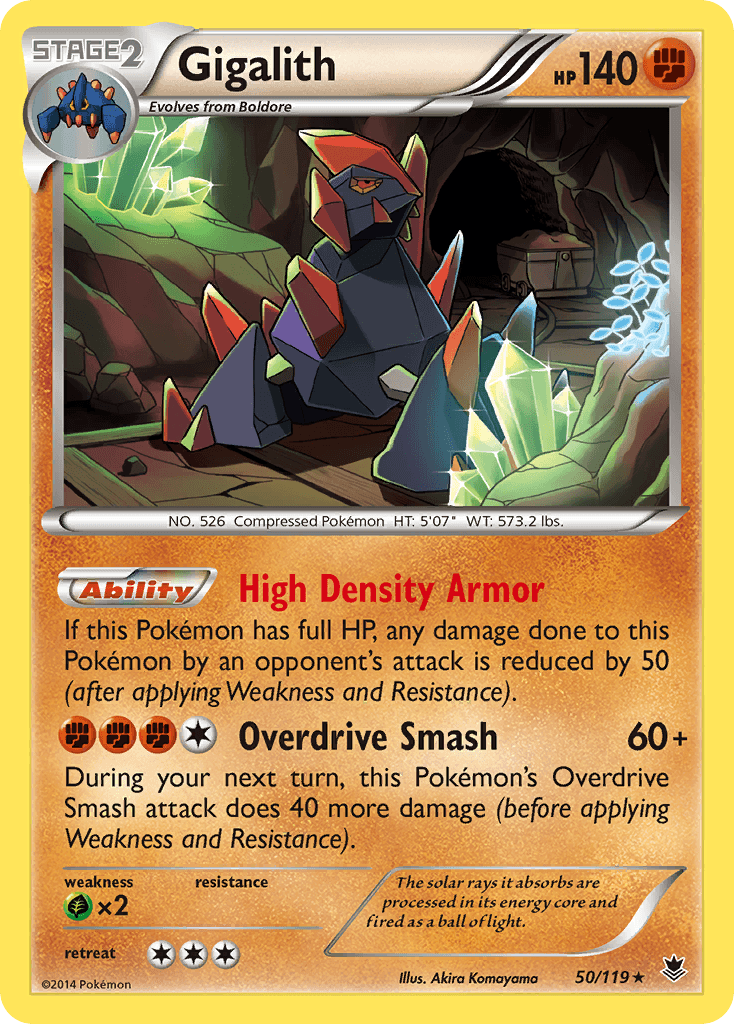 Carta Pokémon Gigalith 50