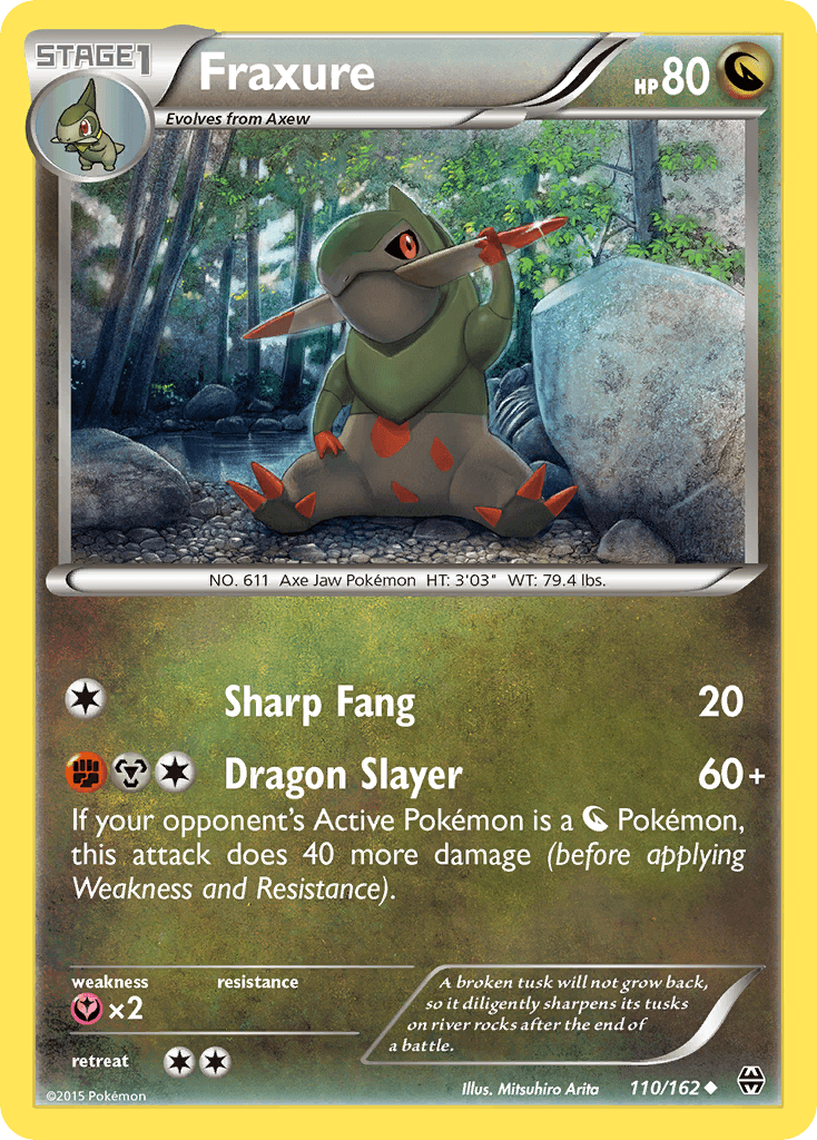 Carta Pokémon Fraxure 110