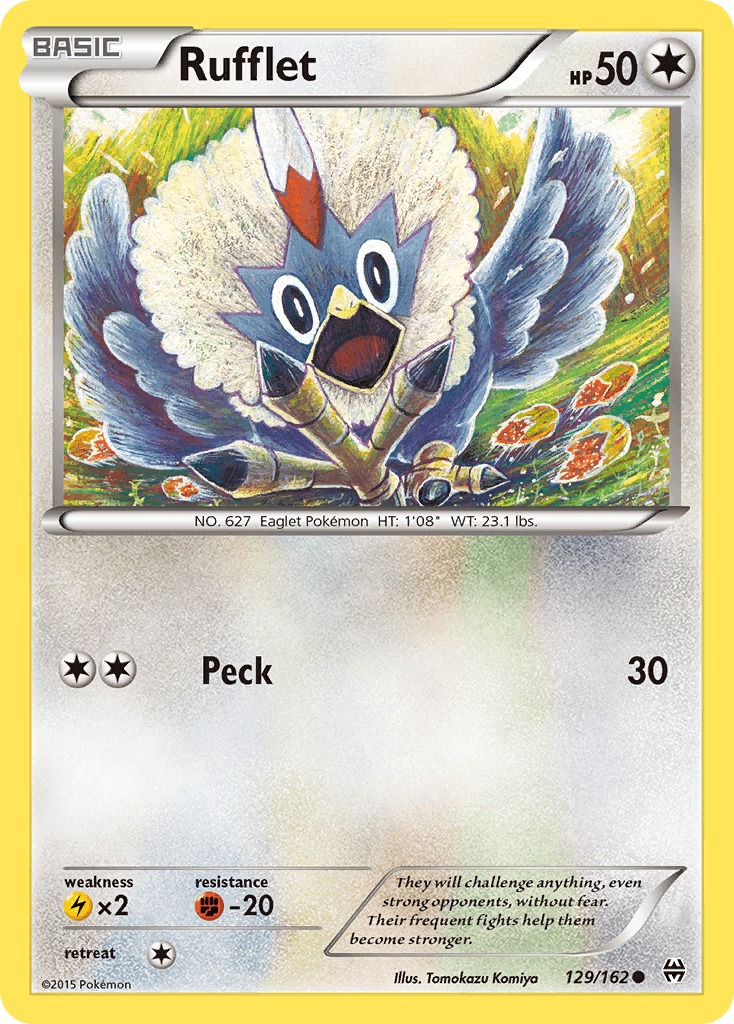 Carta Pokémon Rufflet 129