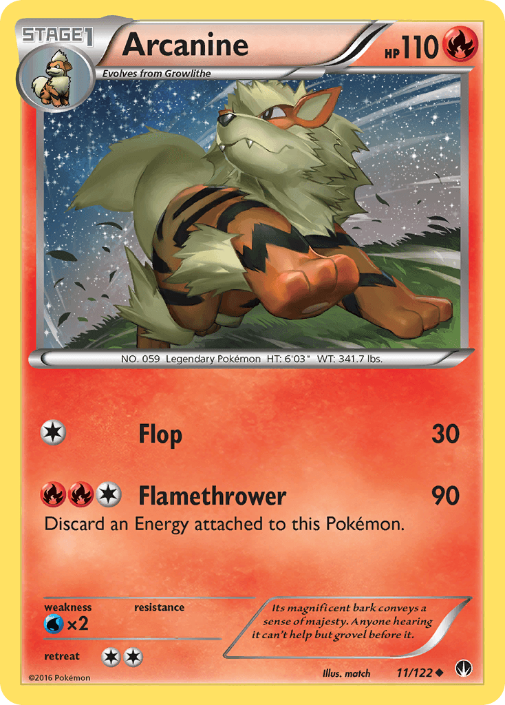 Carta Pokémon Arcanine 11
