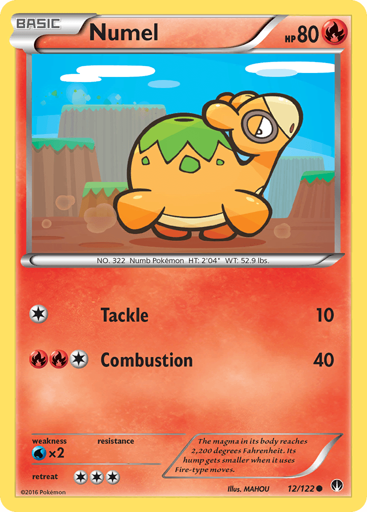 Carta Pokémon Numel 12