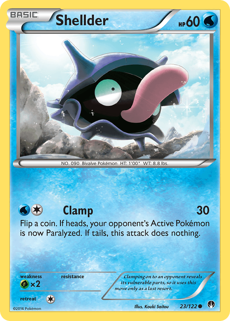 Carta Pokémon Shellder 23 de BREAKpoint