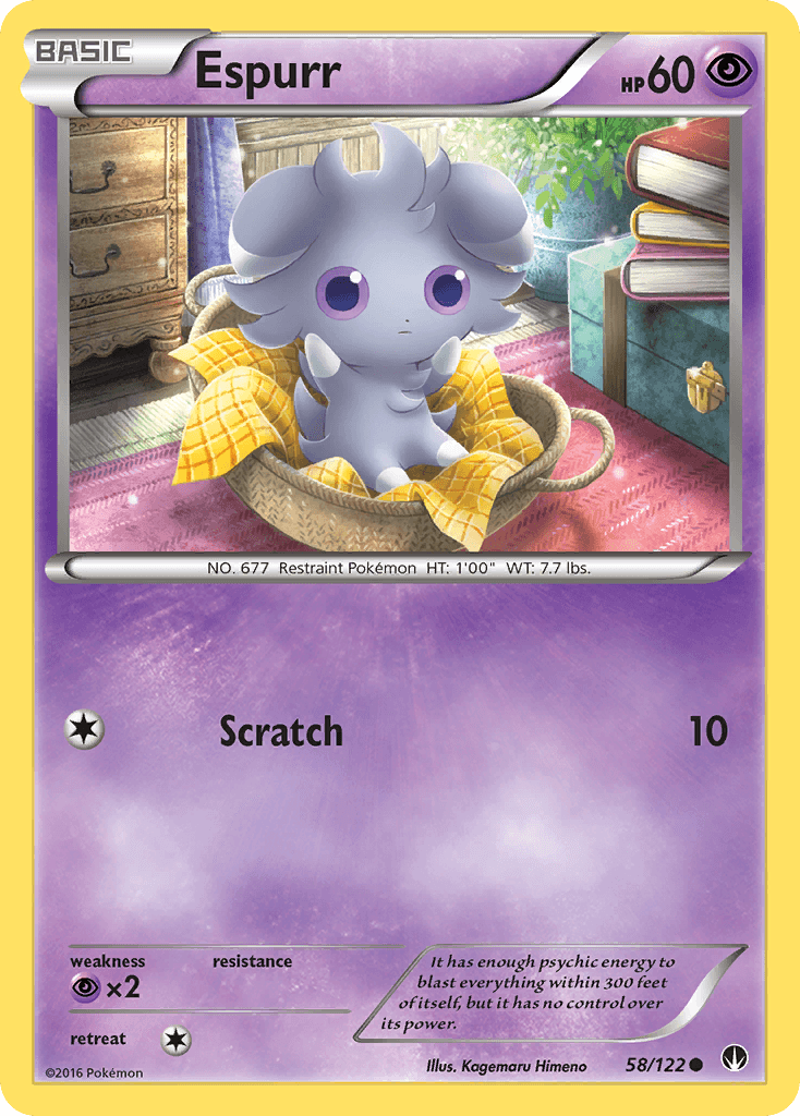 Carta Pokémon Espurr 58