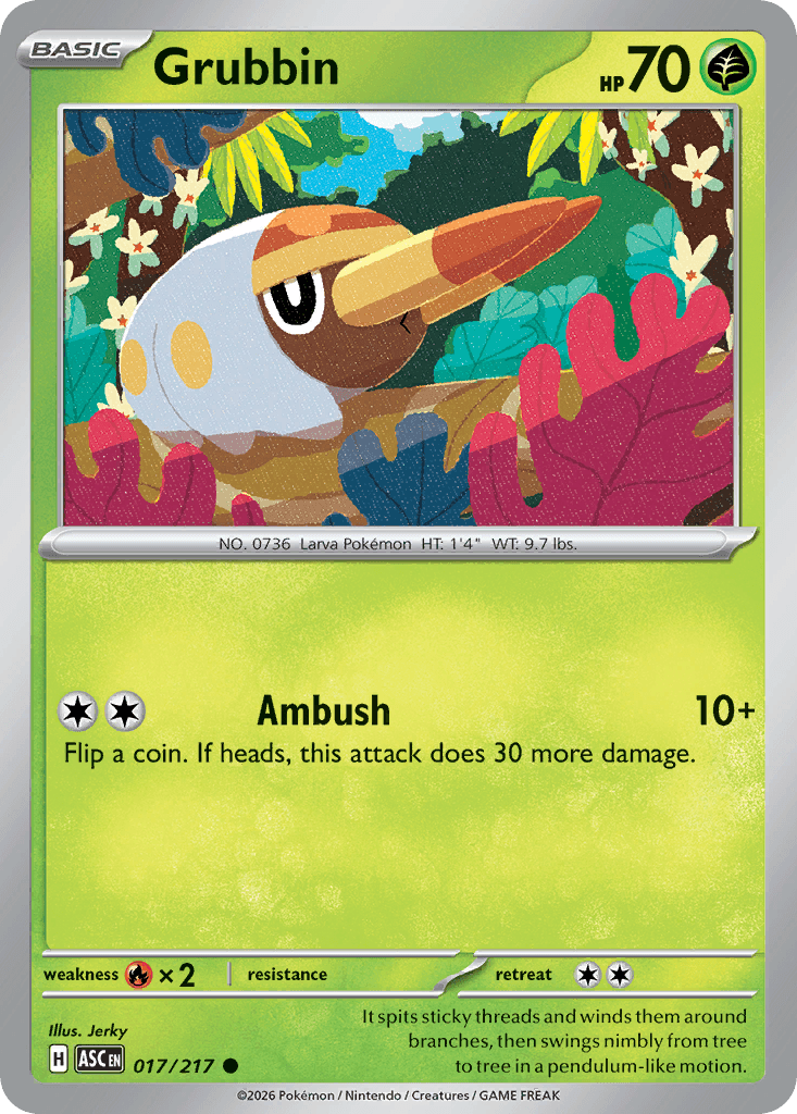 Carta Pokémon Grubbin 17
