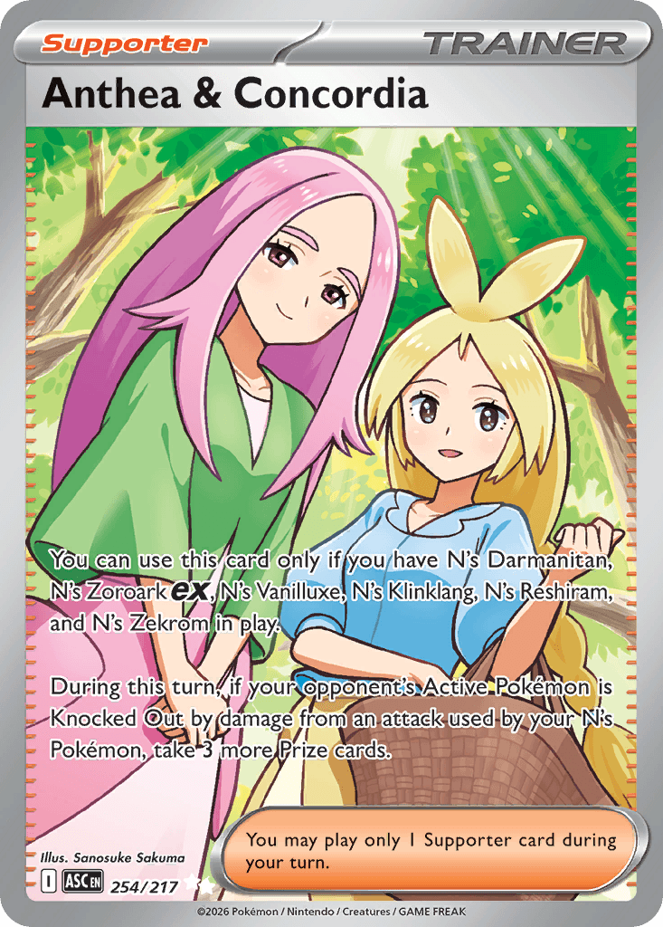 Carta Pokémon Anthea & Concordia 254 de Ascended Heroes