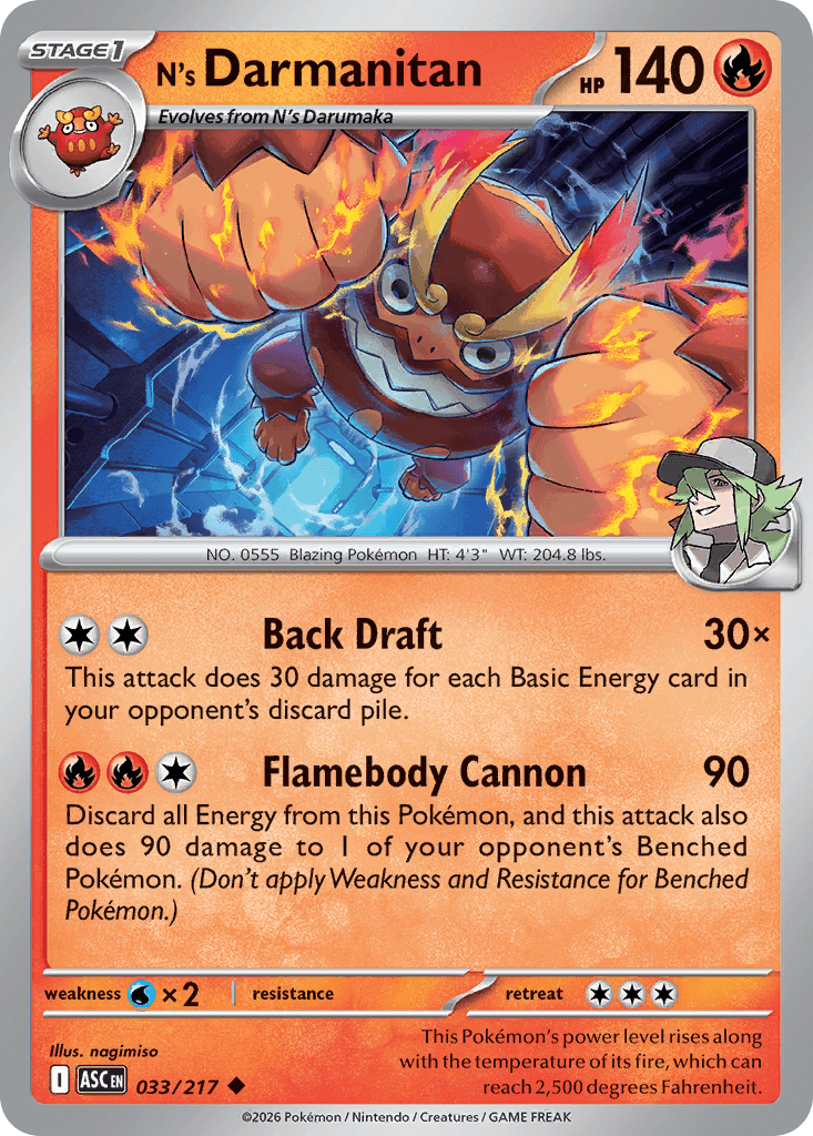 Carta Pokémon N's Darmanitan