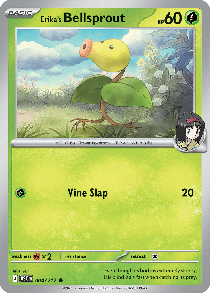 Carta Pokémon Erika's Bellsprout 4