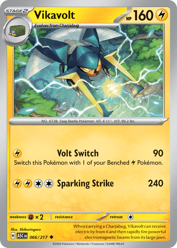 Carta Pokémon Vikavolt