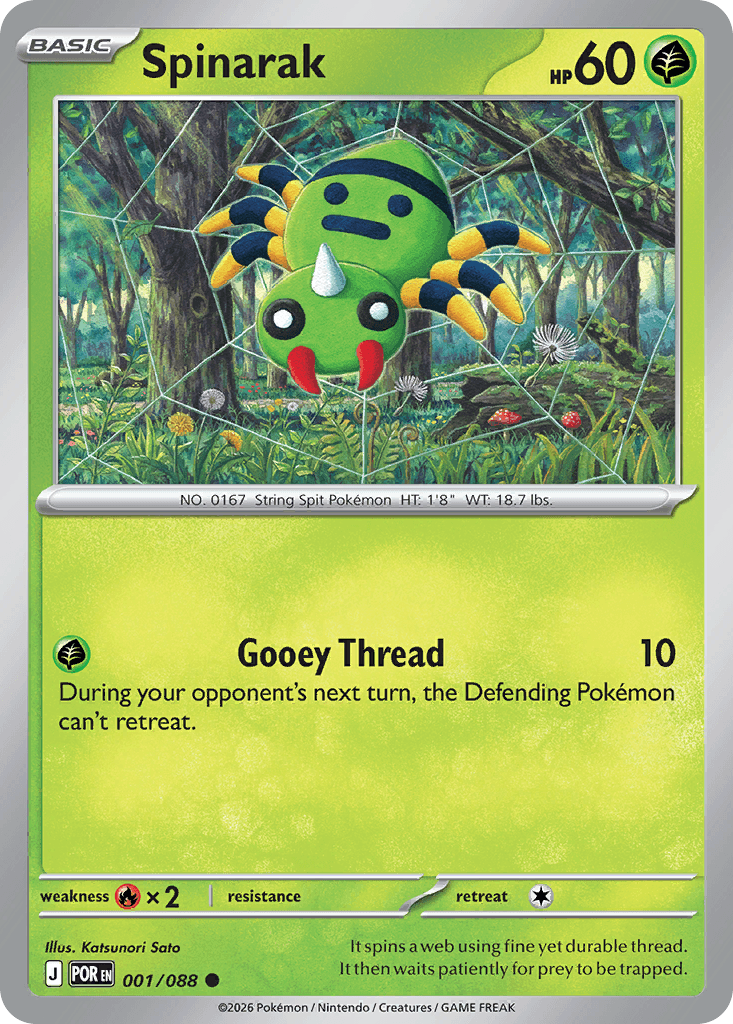 Carta Pokémon Spinarak 1