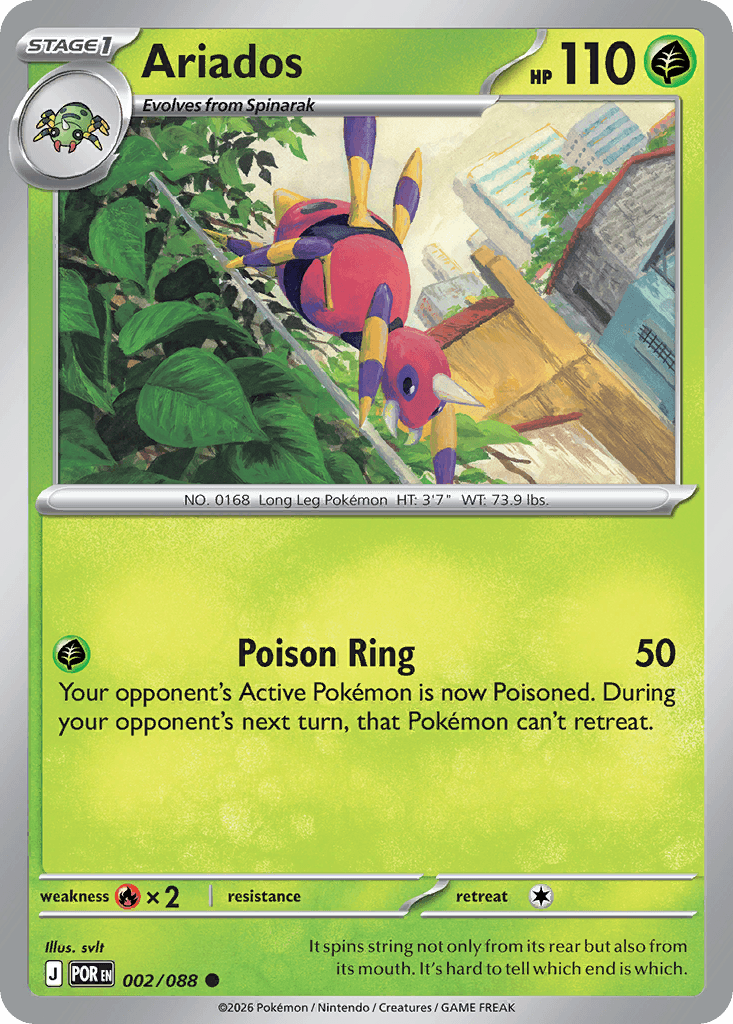 Carta Pokémon Ariados 2