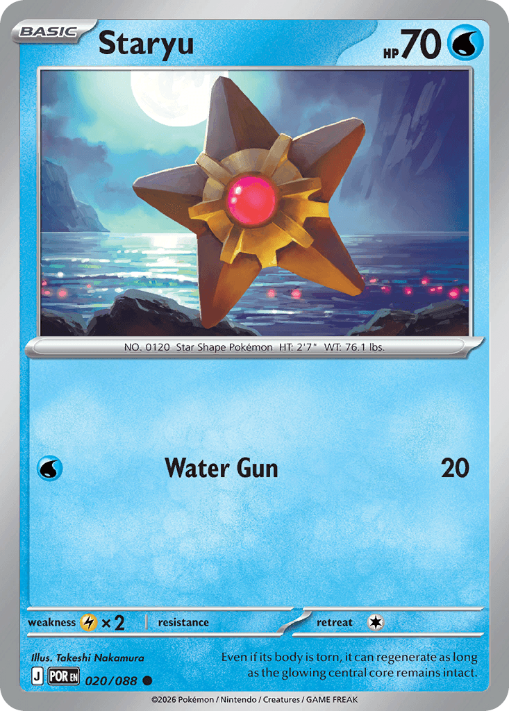 Carta Pokémon Staryu 20