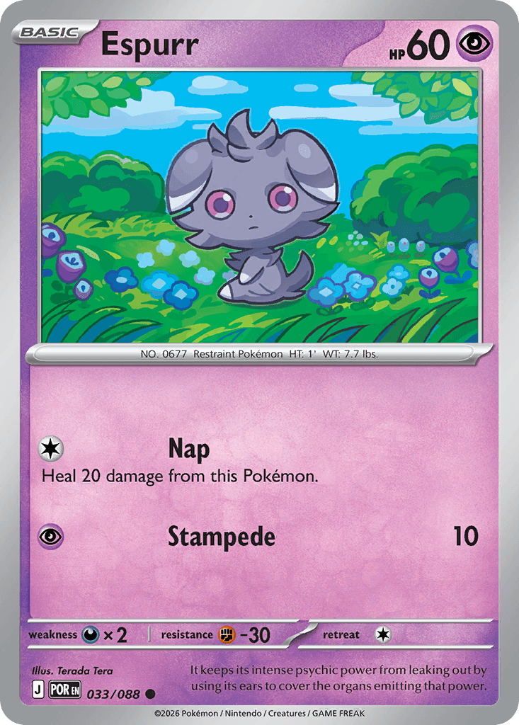 Carta Pokémon Espurr 33