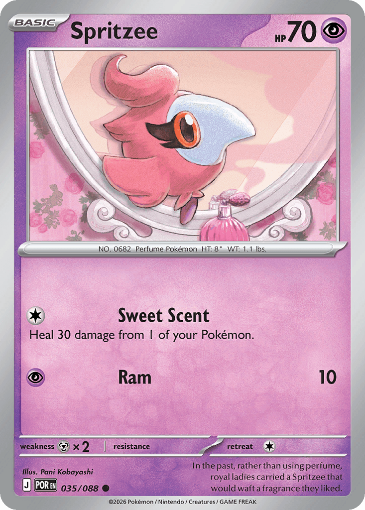 Carta Pokémon Spritzee