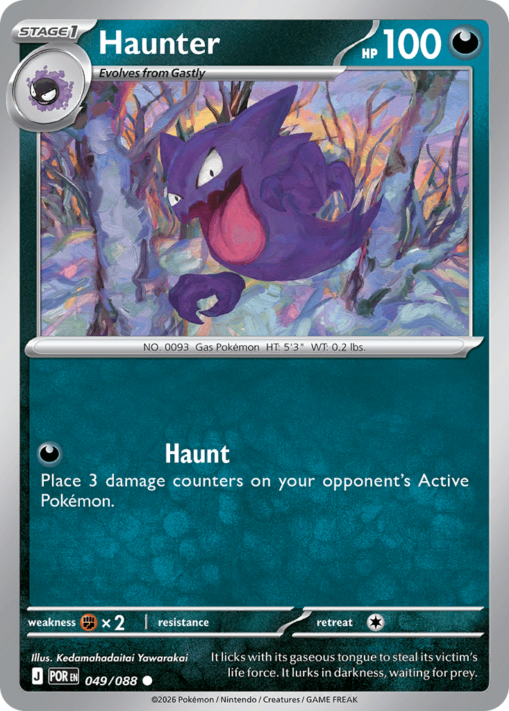 Carta Pokémon Haunter 49