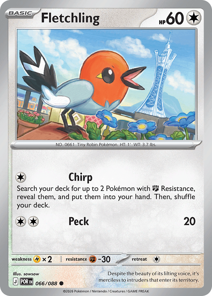 Carta Pokémon Fletchling