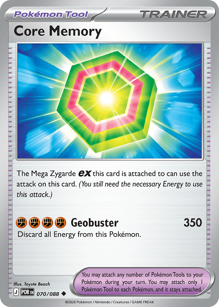 Carta Pokémon Core Memory 70