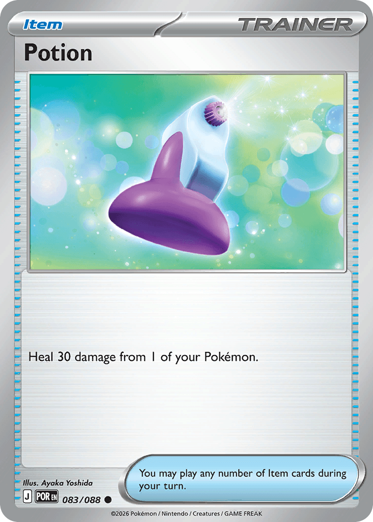 Carta Pokémon Potion 83 de Perfect Order