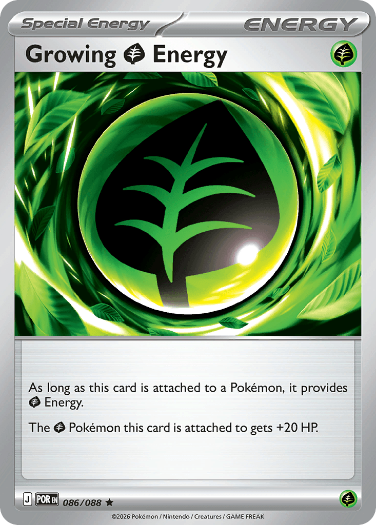 Carta Pokémon Growing Grass Energy 86 de Perfect Order