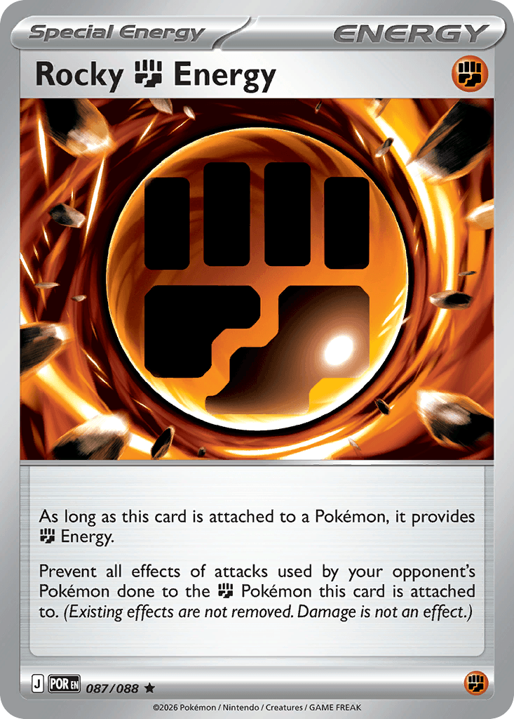 Carta Pokémon Rocky Fighting Energy 87