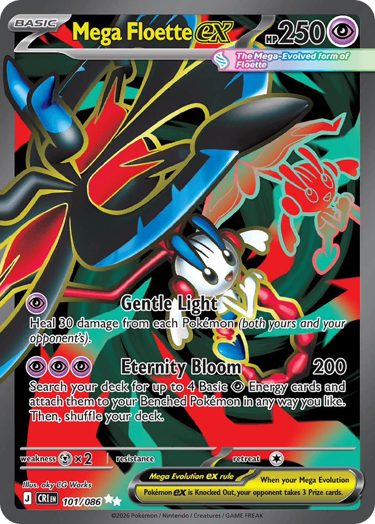 Carta Pokémon Mega Floette ex 101