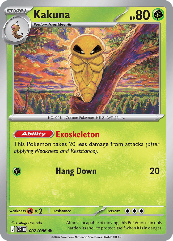 Carta Pokémon Kakuna 2