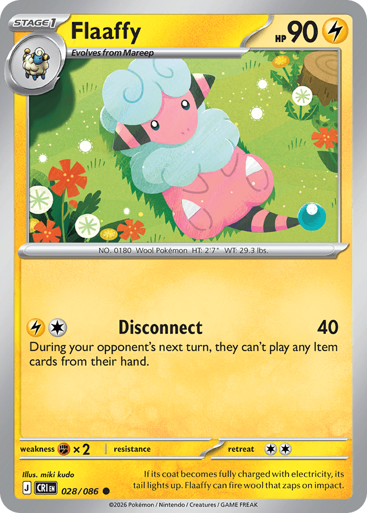 Carta Pokémon Flaaffy