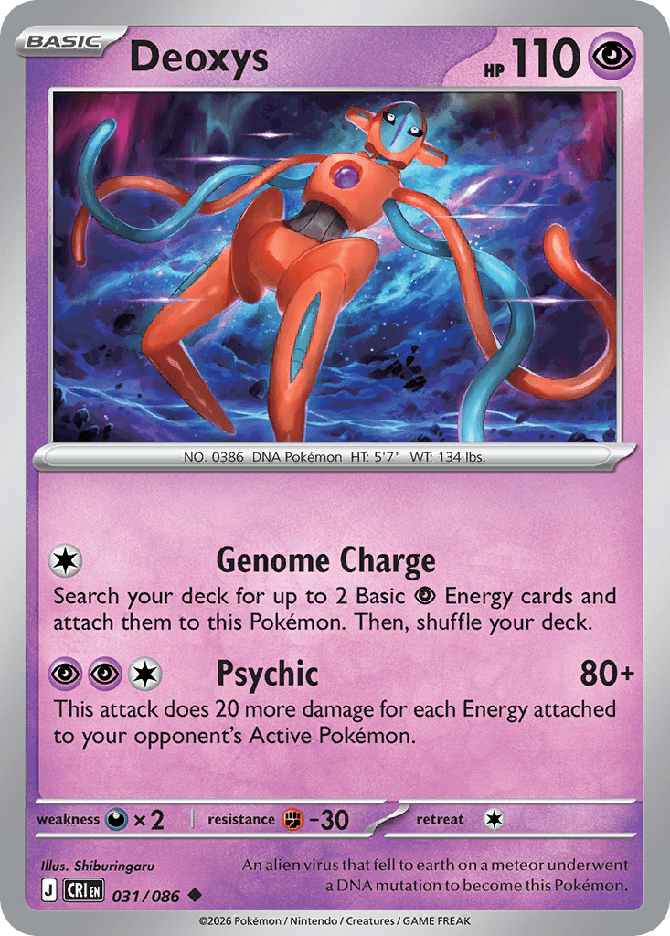 Carta Pokémon Deoxys