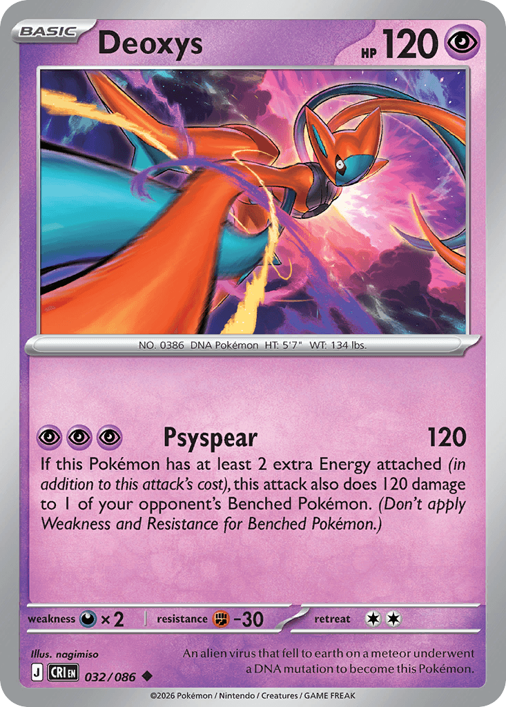 Carta Pokémon Deoxys