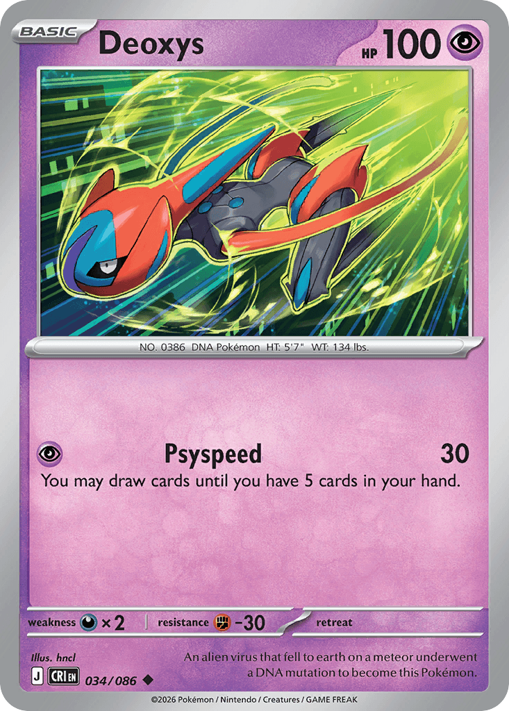 Carta Pokémon Deoxys
