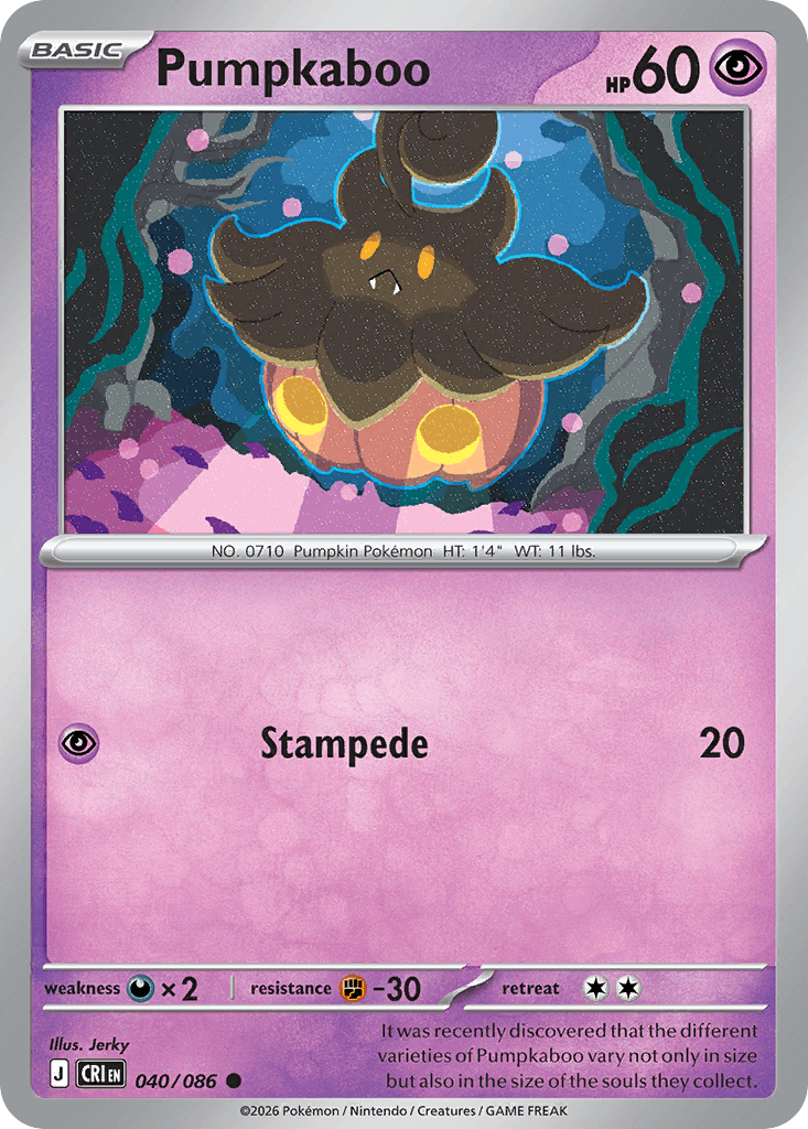 Carta Pokémon Pumpkaboo
