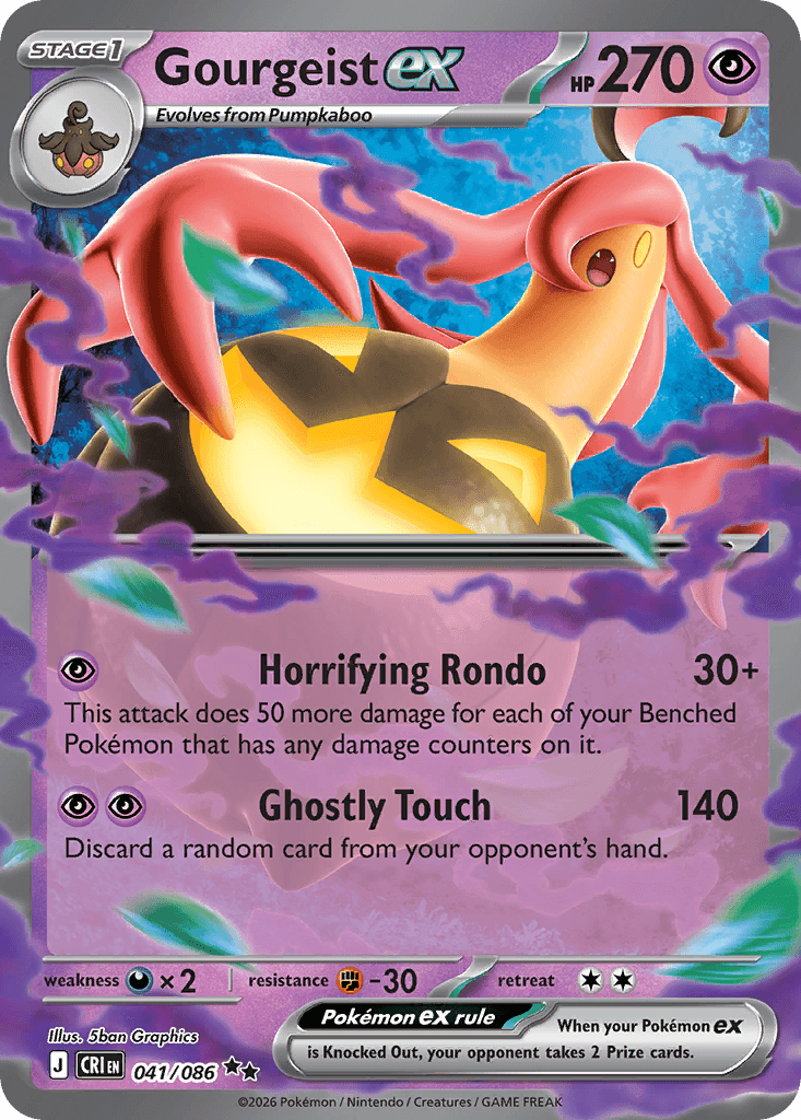 Carta Pokémon Gourgeist ex 41