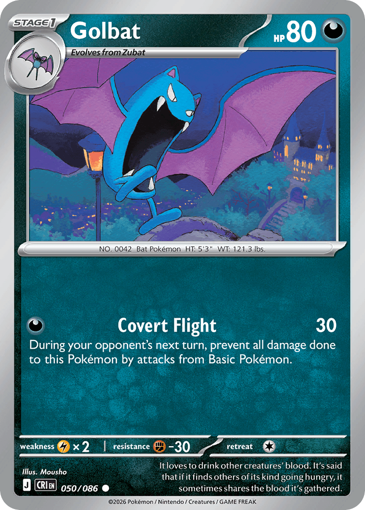 Carta Pokémon Golbat