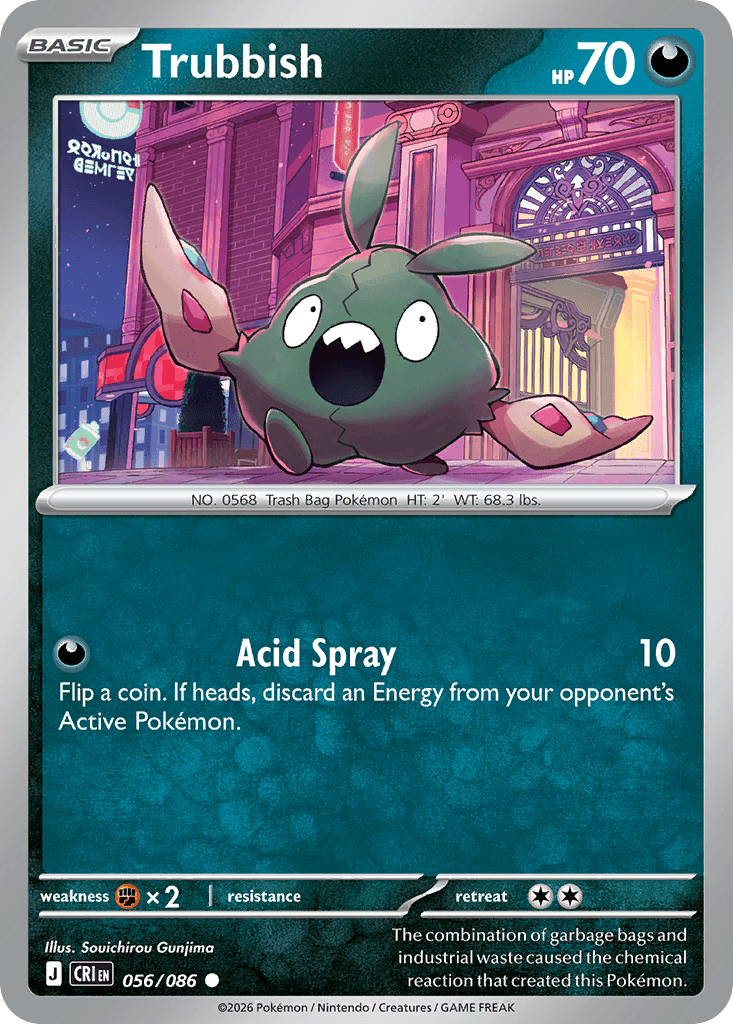 Carta Pokémon Trubbish 56