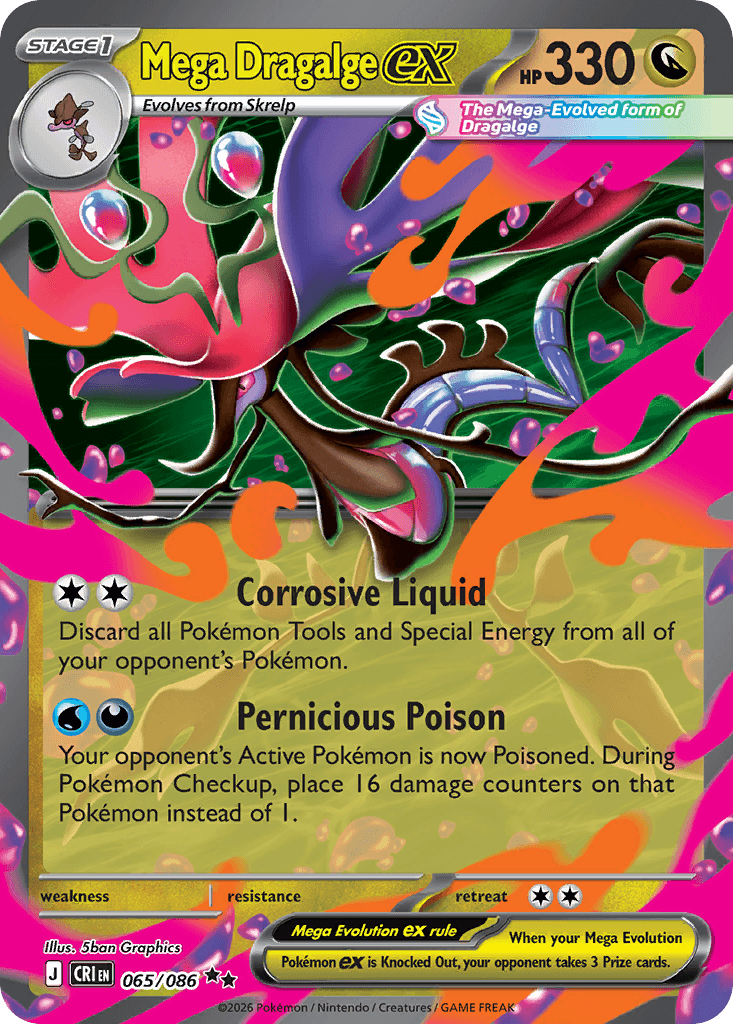 Carta Pokémon Mega Dragalge ex