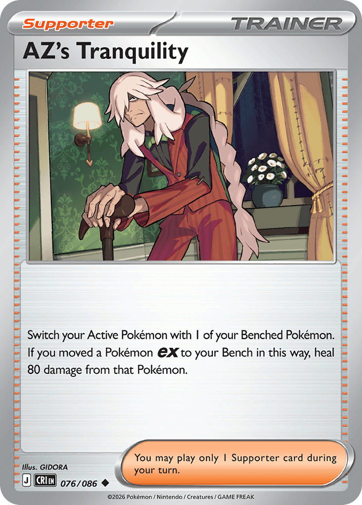 Carta Pokémon AZ's Tranquility 76