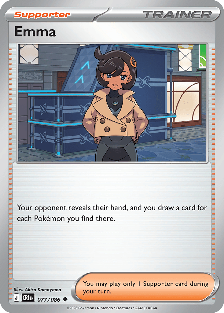 Carta Pokémon Emma 77