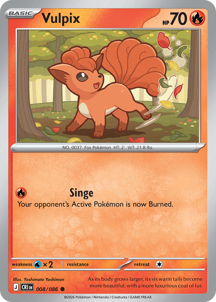 Carta Pokémon Vulpix 8