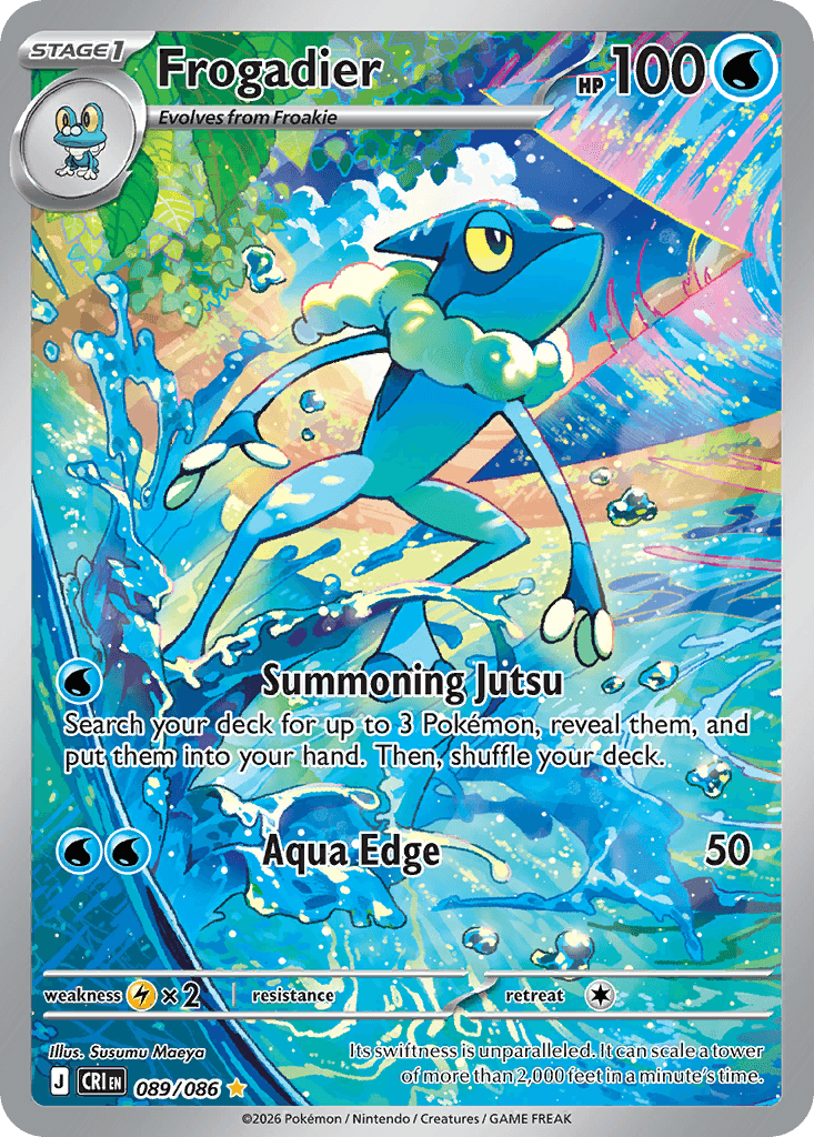 Carta Pokémon Frogadier 89