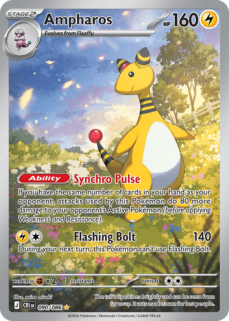 Carta Pokémon Ampharos 90