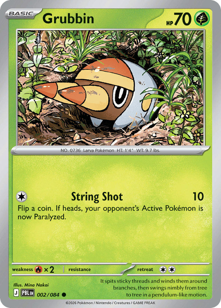 Carta Pokémon Grubbin 2