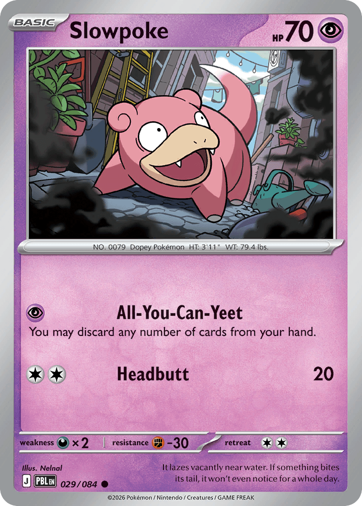 Carta Pokémon Slowpoke 29