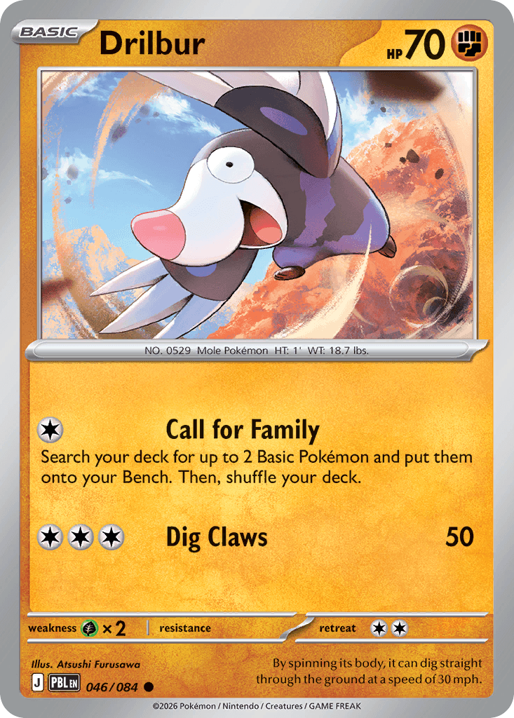 Carta Pokémon Drilbur