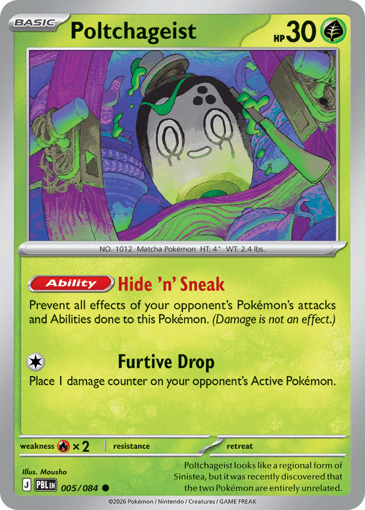 Carta Pokémon Poltchageist 5