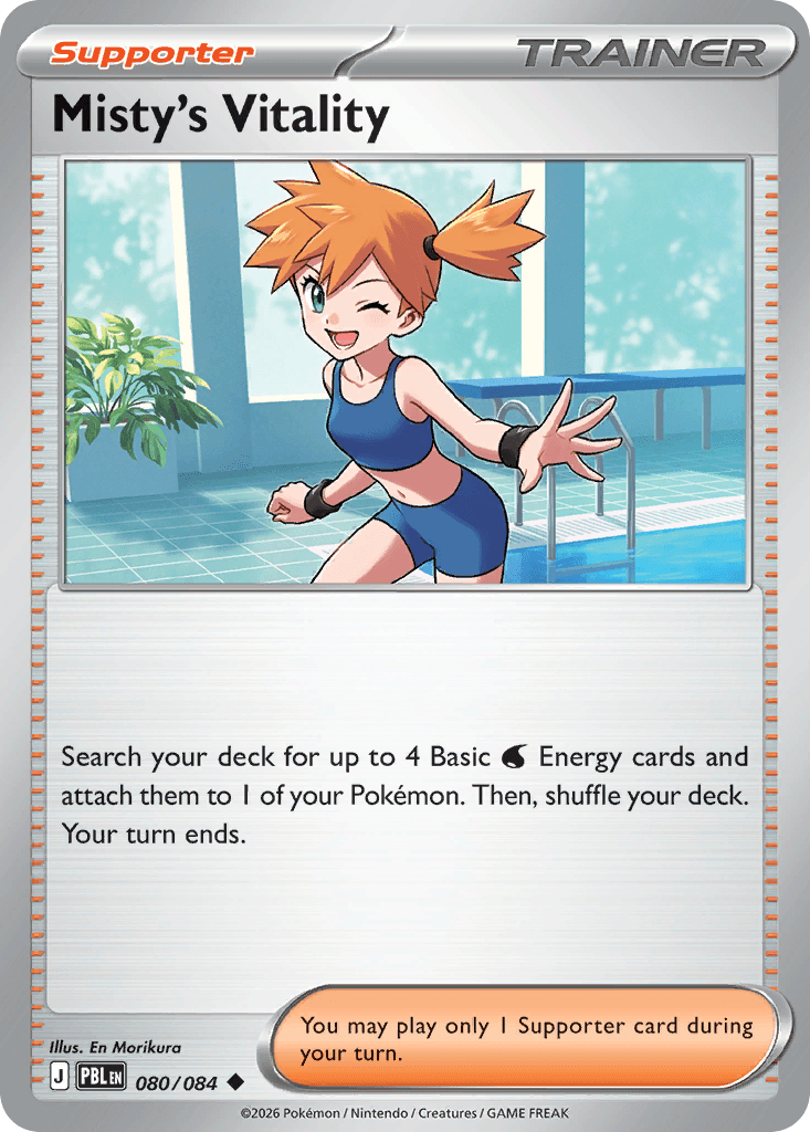Carta Pokémon Misty's Vitality 80